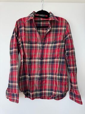 Ralph Lauren Red & Navy Plaid Button-Down Shirt
